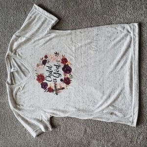 Bella Canvas V Neck Child of God Tee Small